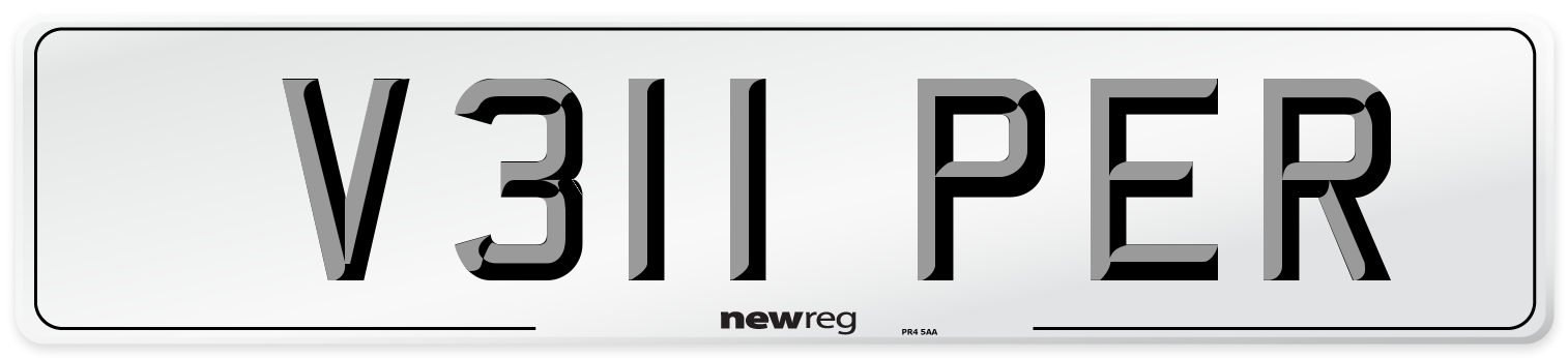 V311 PER Number Plate from New Reg